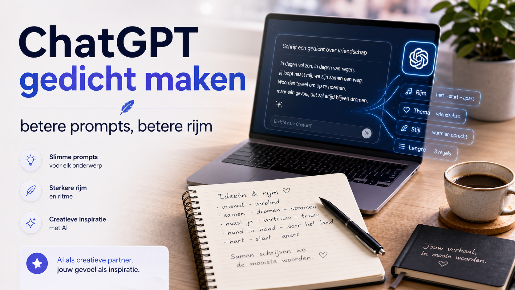 ChatGPT gedicht maken met betere prompts en beter rijm